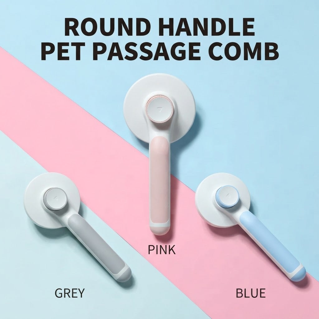 Round Handle Pet Passage Comb