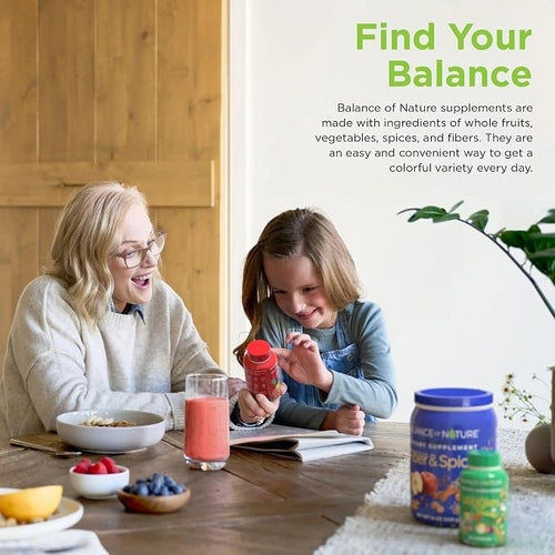 Balance of Nature Fruits &amp; Veggies Whole Food Supplement – 180 Capsules