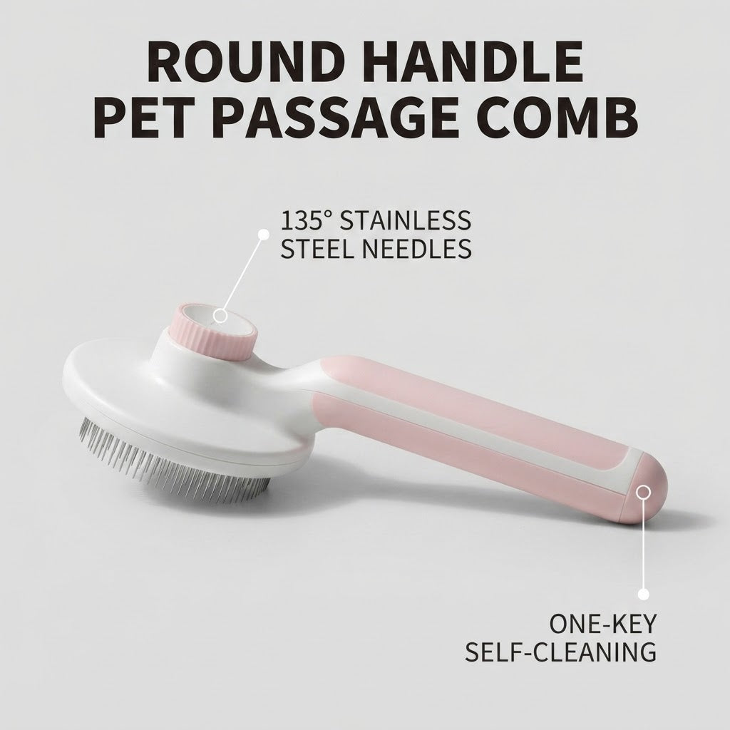 Round Handle Pet Passage Comb