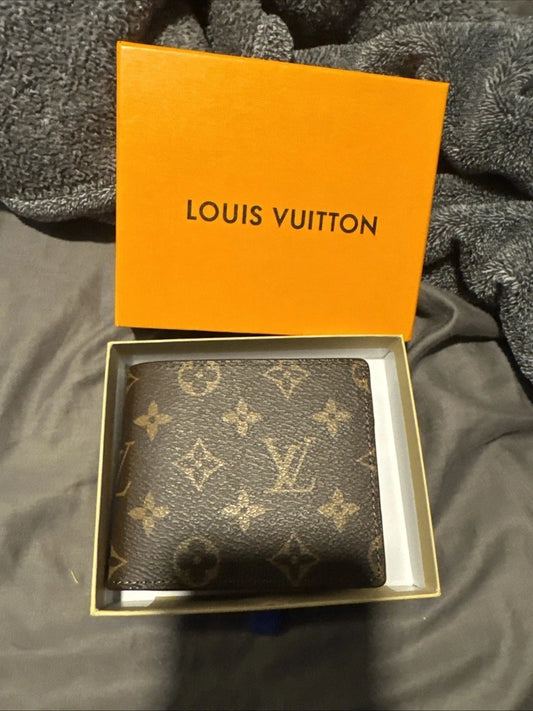 Louis Vuitton Monogram Bifold Wallet Brown for Men