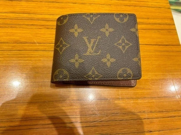 Louis Vuitton Monogram Bifold Wallet Brown for Men